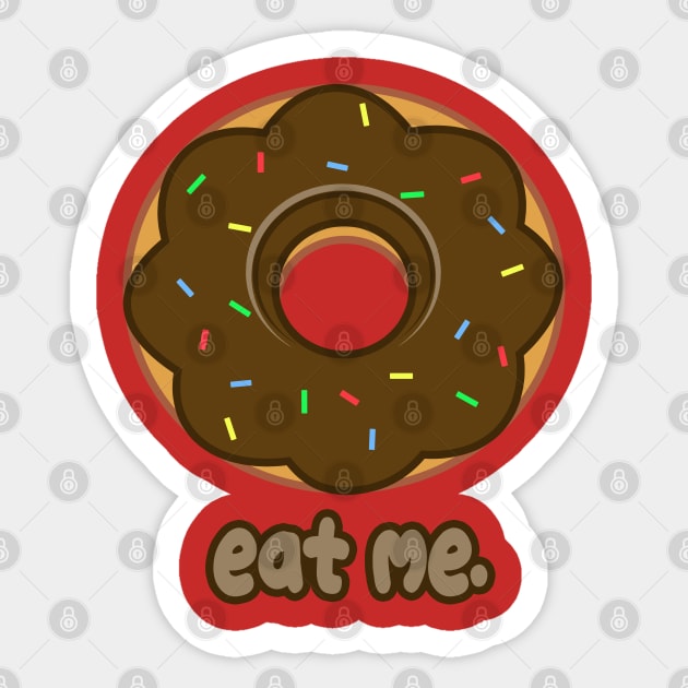 Eat Me Donut Sticker by rachybattlebot